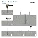 INDEX Fixing Systems TCCA06080 [TC-CA] clavable de poliamida 6.6, premontado con tornillo...