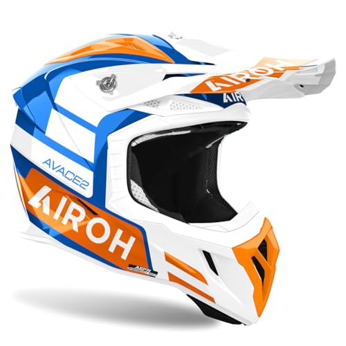 Casque AIROH AVIATOR ACE 2 SAKE en composite haute résistance Orange M - 2