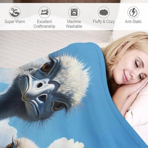 Manta de avestruz térmica para combatir el frío en la cama o sofá de niños y adultos 6