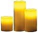 Produktbild Lunartec Kerzen Set: LED-Echtwachskerzen mit Candle-LED & Funk-Fernbedienung, 3er-Set (Wachskerzen mit Fernbedienung, Kerzen mit, Teelichter mit Timer)