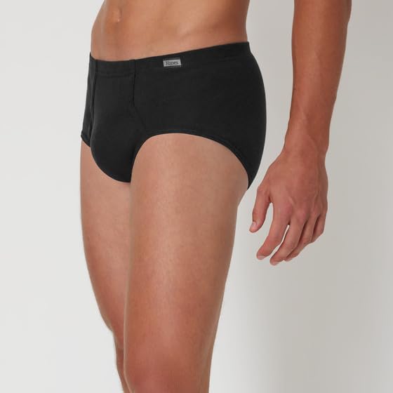 Image of Hanes Men's Underwear Briefs, Cotton Mid Rise Briefs, Covered Waistband, Moisture Wicking, Multi-pack
