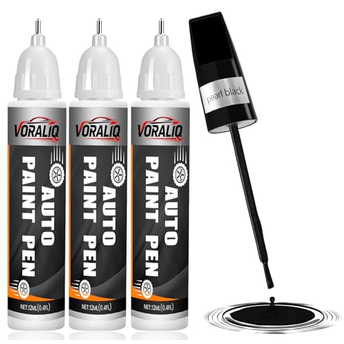 Touch Up Paint for Cars, 3-Pack - Pearl Black Car