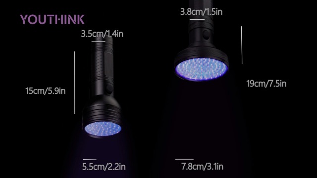 Lampe Torche UV ILantule 395nm - Détecteur Urine Animaux Et Faux Billets | Portable Et Réglable