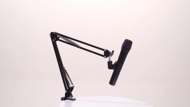 Support De Microphone Universel Avec Base Lourde - Hauteur Réglable 88-152 Cm, Pour Studio Et Concert