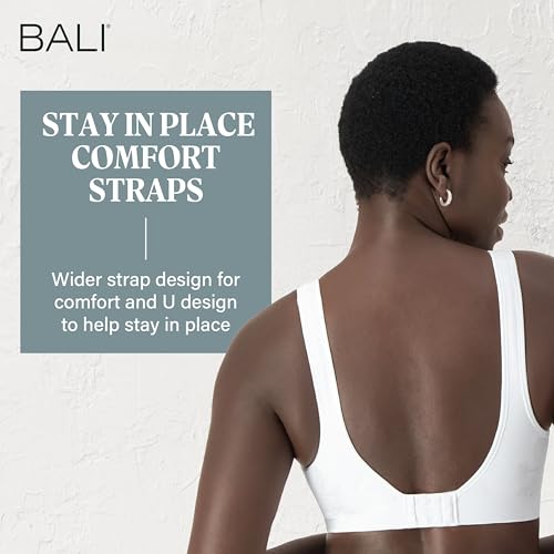 Image of Bali Women's Wireless Bras for Women - Comfort Revolution Wireless Bra - Adjustable & Supportive - Plus Size Women