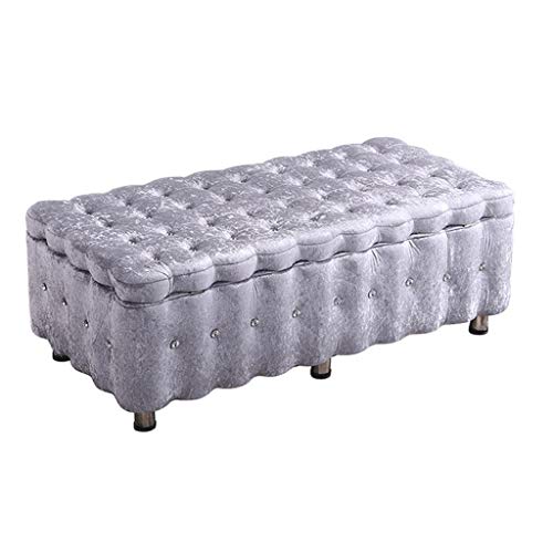 Tabouret de chambre polyvalent idéal comme bout de lit et rangement de salon - 2