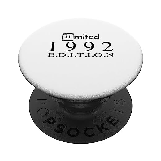 Edición limitada 1992 Cumpleaños 1992 Vintage 1992 PopSockets PopGrip Intercambiable