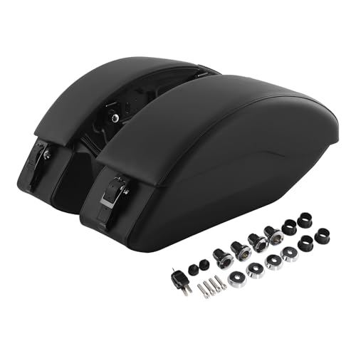 Alforja de cuero PU para motocicleta Indian Scout 2015-2024, Sixty 2016-2024 y ABS 2019-2020, color negro, capacidad 1.5 L miniatura 1