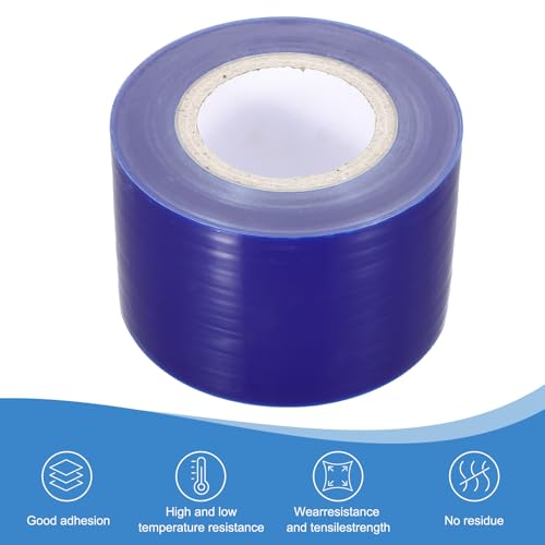 Image of PATIKIL Removable Protective Film Tape, 4 Inch x 656 ft PE Surface Protective Scratch Film Tape Roll for Furniture Electrical Appliances Plastic Hardware High Stickiness, Blue