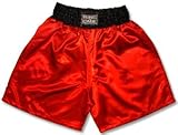 Kids Boxing Shorts-Red-Small