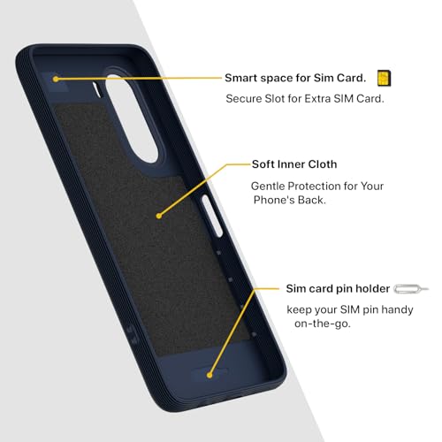 Image of Outlouders Back Cover for Mi Redmi A7 Pro /Poco C85x 5G | Full Camera Protection | TPU Soft Flexible Shockproof Bumper Case (Blue)