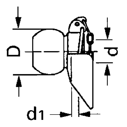 Unterlenker mit Führungskegel Cat.3/3 Innen-/Außendurchmesser 37,3 / 64 mm Kramp