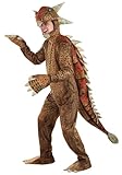 Fun Costumes Adult Ankylosaurus Costume | Jurassic Dinosaur Cosplay Outfit for Halloween Dress Up, Prehistoric Dino Jumpsuit L