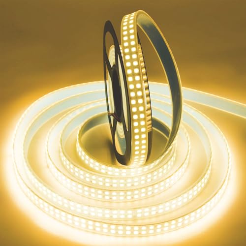 Tira LED de doble fila 5m 12V blanco cálido miniatura 1