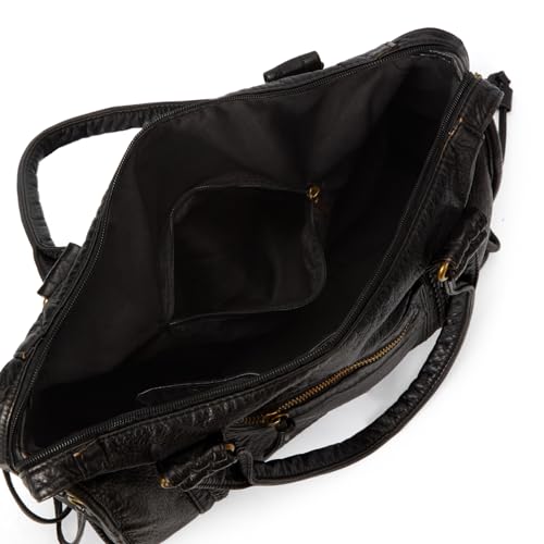 TIAASTAP Vintage City Bag Damen – PU Ledertasche Handtasche Groß Shopper Tasche Y2K Schultertasche Arbeitstasche Uni Japanese School Bag, Damen-Henkeltaschen für Frauen