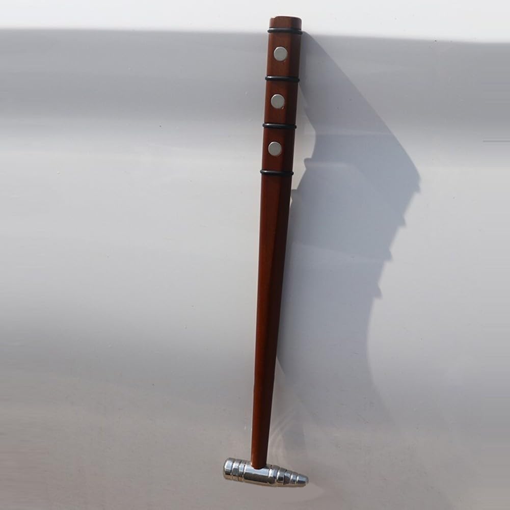 Martello magnetico integrato per riparazione ammaccature auto, in legno di faggio e acciaio inox, strumento per riparazioni rapide