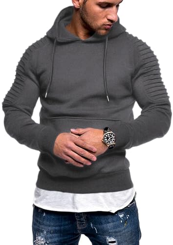 Sweat-shirt à capuche homme Coofandy en molleton doux avec poche pratique M - 2