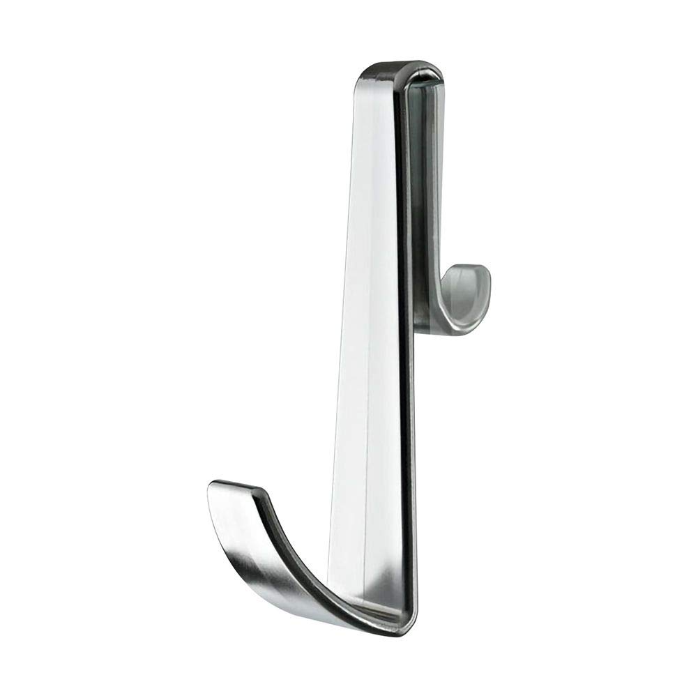 Milano Bathroom Bath Robe and Towel Hook for Frameless Shower Enclosure - Chrome