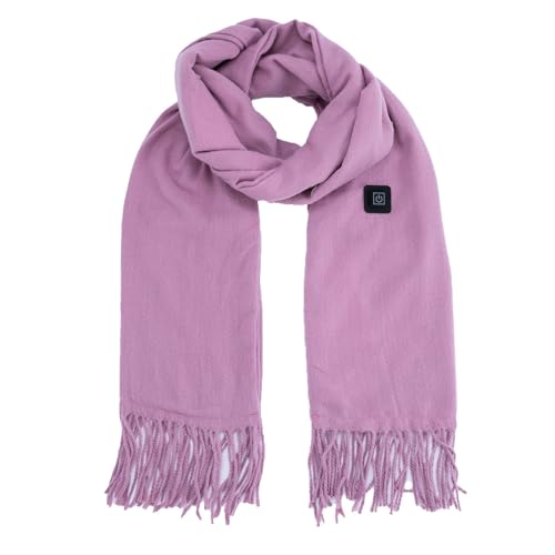 Generisch Bufanda de invierno para mujer, bufanda de punto cálida y suave, bufanda de invierno, bufanda larga, para otoño y mujer, elegante bufanda de techo, poncho, capa suave, Rosa intenso., Talla