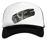 alte bravos bestellen Weich und atmungsaktiv Außerirdischer Augen Weiß Schwarz Unisex Kinder Baseball Cap Kids White Black