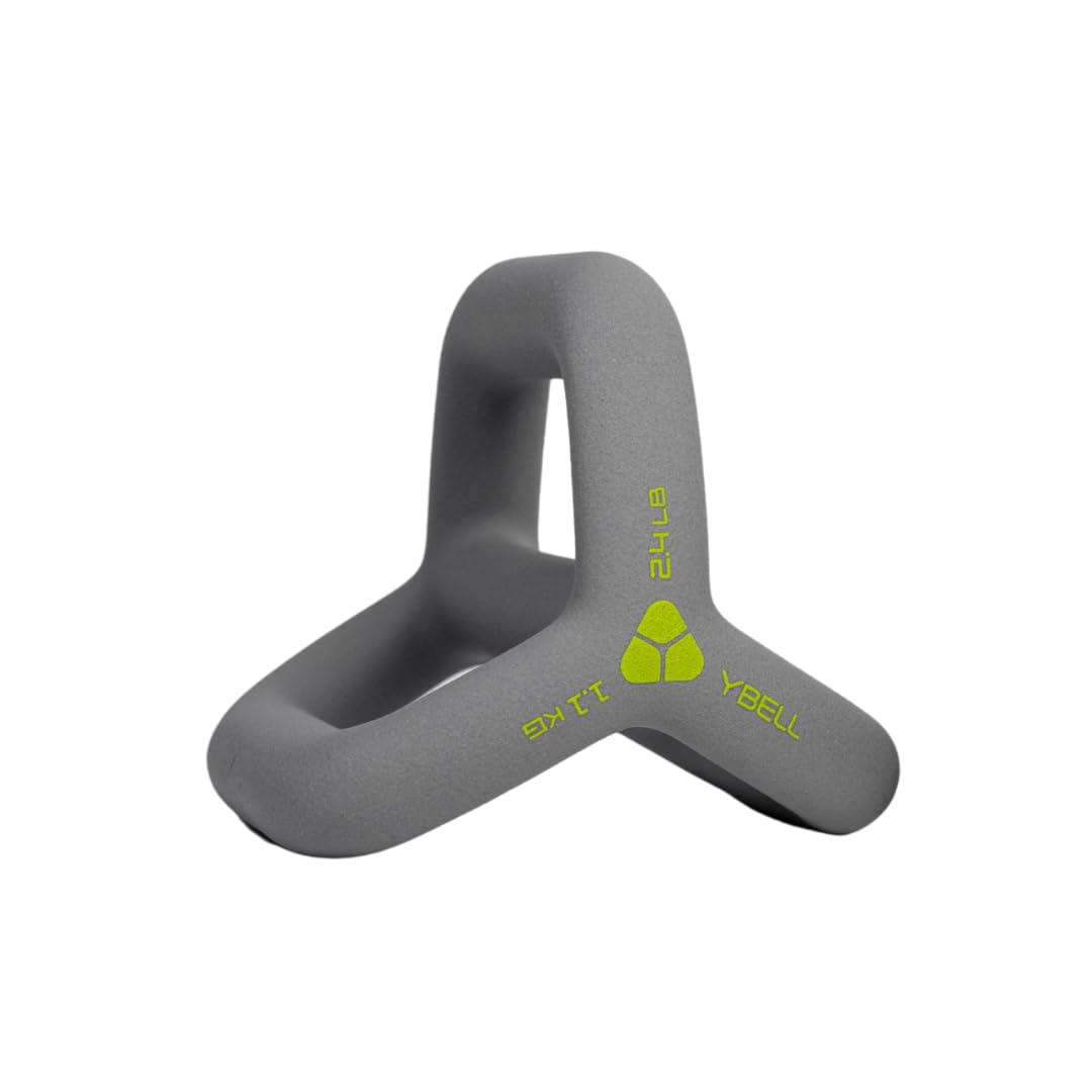 TRX YBell Arc Series 3-in-1 Kettlebell, Dumbbell and Push Up Bar Workout Equipment | Non-slip, Non-rust, Neoprene Coated | Perfect for Strength Training & Conditioning Workouts | 2.4 LBS