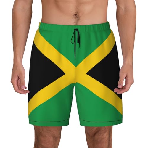 Short de bain homme doublure compression maillot Jamaïque séchage rapide