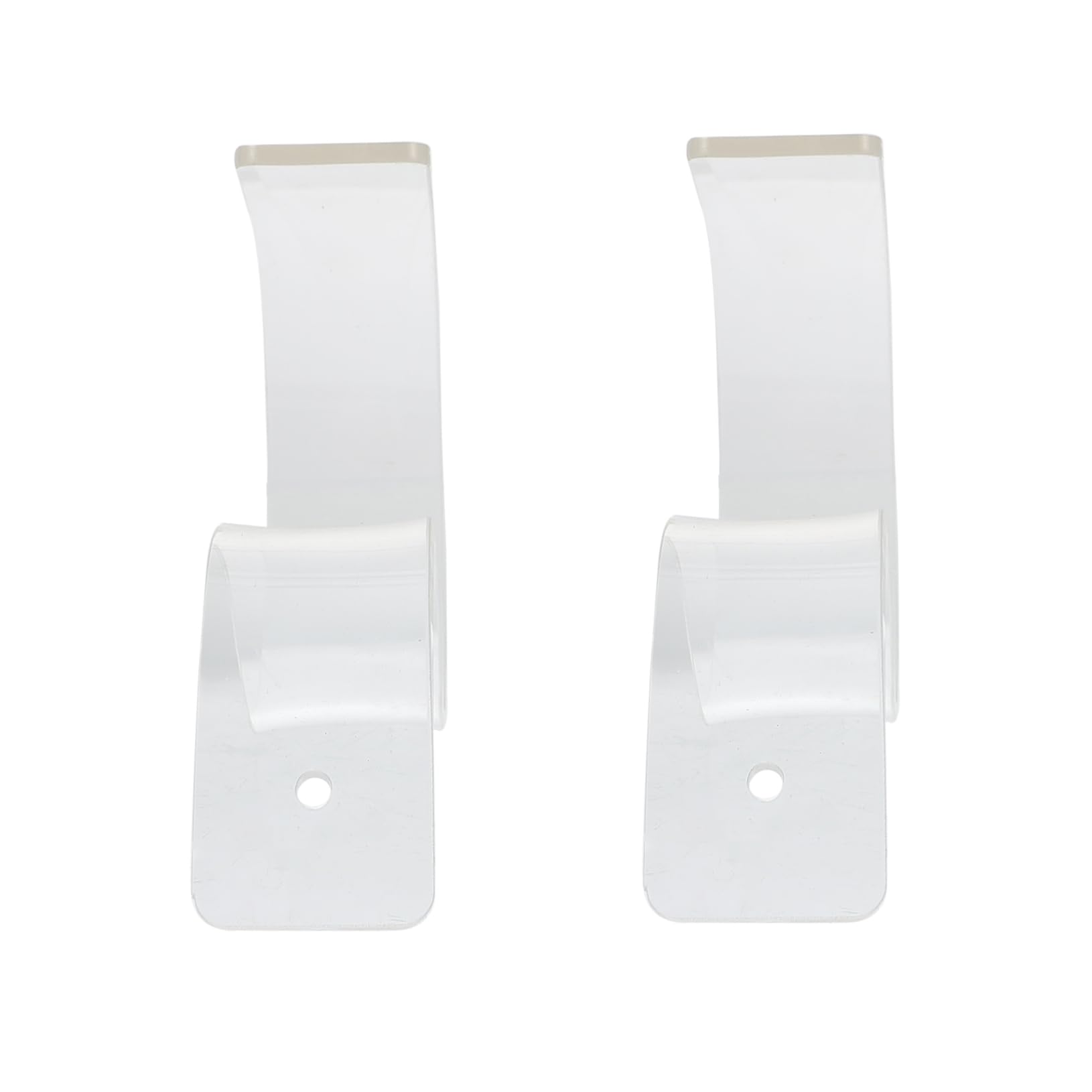 VOSAREA 2Pcs Acrylic Belt Display Rack Creative Belt Stand for Retail Display Sturdy for Supermarkets Shops Exhibition Centers Transparent Wide