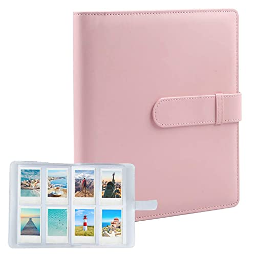 Mini Album Film, EAAERR Album Photo 256 Pochettes pourCompatible avec Fujifilm Instax M (rose)ini Film (54 x 86 mm)/ Papier Photo Polaroid Zink (50 X 76 mm)/ Papier Photo Kodak Zink Cover