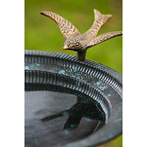 Mangeoire pour jardin et bain d'oiseaux robuste contre intempéries - 8