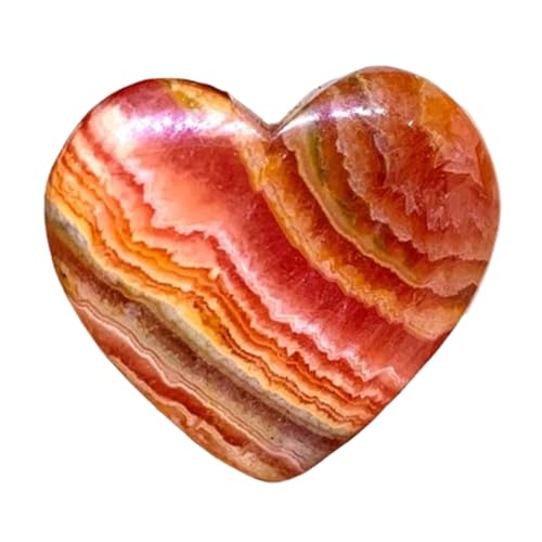 Rhodochrosite naturelle en forme de cœur un cadeau symbolique pour déclarer votre affection