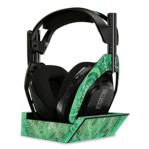 Image of MightySkins Glossy Glitter Skin Compatible With Astro A50 Wireless Headphones + Base Station (Gen 4) - Vintage Paisley | Protective, Durable High-Gloss Glitter Finish | Easy To Apply | Made in the USA