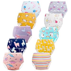 JackLoveBriefs Töpfchen Trainingshose, 10 Stück Baumwolle Töpfchen Trainingshose Kinder 3-4 Jahre(Farbe: Mehrfarbig, Gr.M)