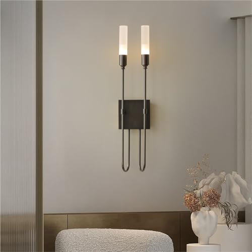 Lámpara de pared de cobre de lujo con iluminación doble para pasillo 8