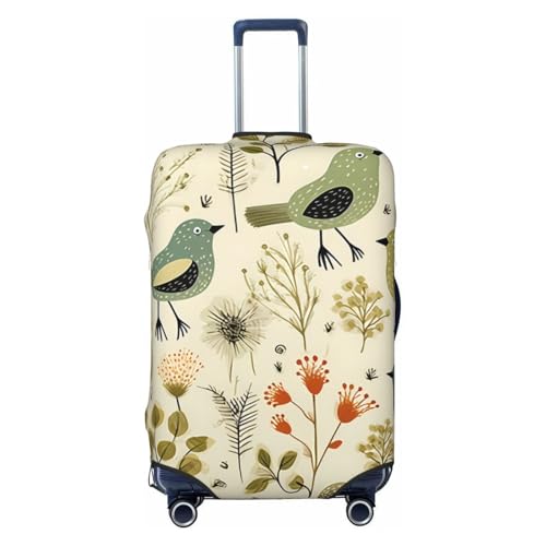 Protection de valise feuilles jaunes pour voyager l'esprit léger au soleil