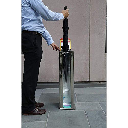 Hyundai Jinheung Noha Auto Wet Umbrella Wrapper Wrapping Station With Single Frame Black Color - Bonus Extra 1,000 Bags Included & English Guide On How To Mount Bag Into Device #TOP3
