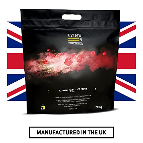41Ujp+kslPL Time 4 Whey Protein - Time Release Blend of Whey Protein Isolate, Whey Protein Concentrate, Micellar Casein, BCAAs… - Image 7