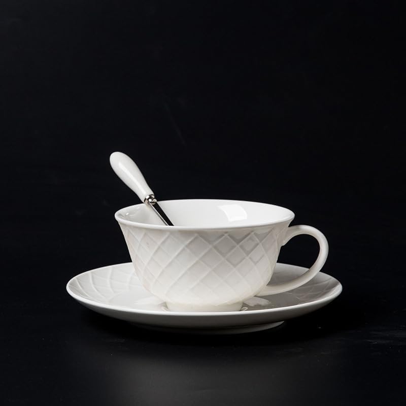 European Hand-Painted Gold Coffee Cup Saucer – Floral Tea Cup Couple Set-style1