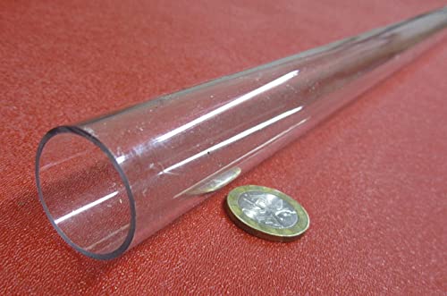 Acrylic Square Tube, Clear, 1-1/4
