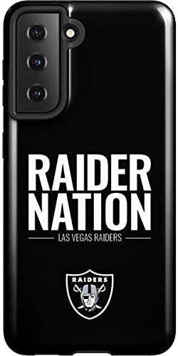 Skinit Pro Phone Case Compatible with Galaxy S21 5G - Officially Licensed NFL Las Vegas Raiders Large Logo Design