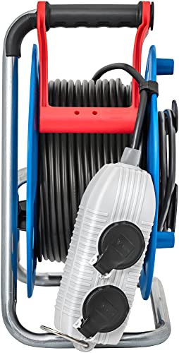 Brennenstuhl 1139941 - Avvolgicavo Elettrico Standard SM4-RB, 40 M, H05VV-F 3G1,5 - 3