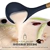 Silicone Cooking Utensils Set - 446°F Heat Resistant Silicone Kitchen Utensils for Cooking,Kitchen Utensil Spatula Set w Wooden Handles and Holder, BPA FREE Gadgets for Non-Stick Cookware (Navy Blue) #5