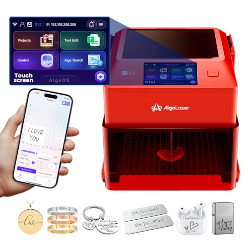 AlgoLaser Pixi 1064nm Infrared Laser Engraver (1.5W/1500mW) - Portable Laser Engraver Machine with...