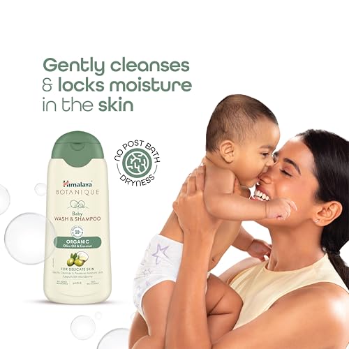 Image of Himalaya Botanique Baby Wash & Shampoo|Organic |No Post-Bath Dryness|100 ml