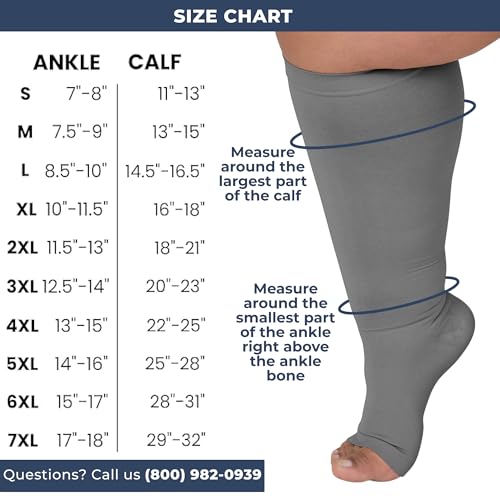 Image of Mojo Toeless Compression Socks for Women and Men 20-30 mmHg Open Toe - AB211