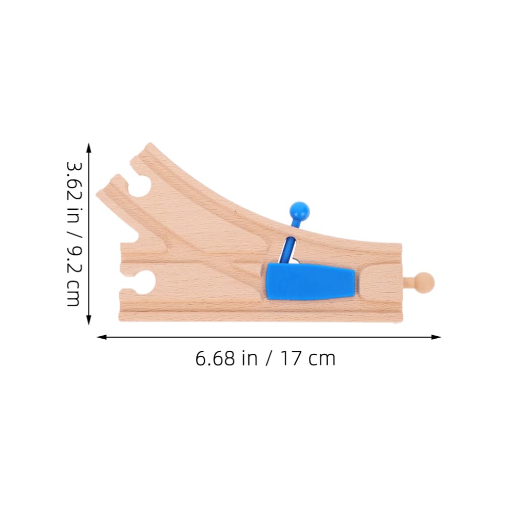 BESTonZON 4 Pcs Plastic Train Track Connectors Wooden Train Tracks Accessories Intersections for