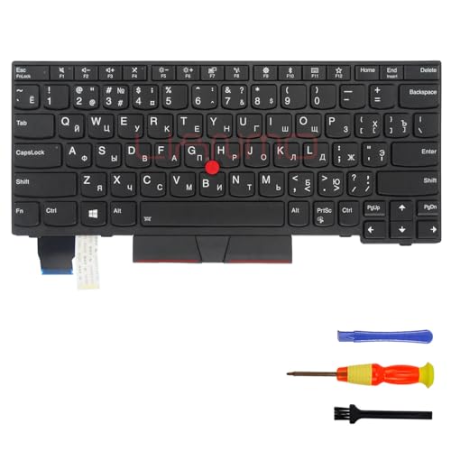 LIAN MO Teclado de repuesto con retroiluminación para X280 A285 X390 X395 L13 Gen1 (ruso, retroiluminado)