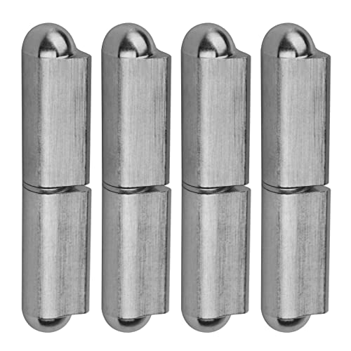 4 Pack 4" Weld On Bullet Hinges, Stainless Steel 304 Weldable Barrel Hinges, Heavy Duty Gate Detachable Hinges For Door Swing Trailer Ramp, Dia 3/8" Pin #TOP29