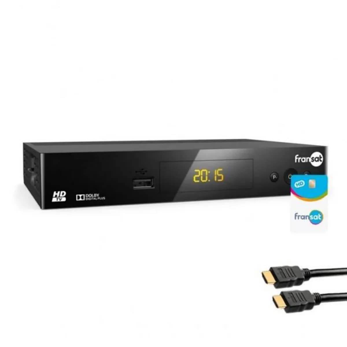 Terminal RÉCEPTEUR Satellite EUTELSAT DSR3031F FRANSAT + HDMI+ Carte FRANSAT