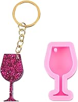 Vista 3 de appuivbt Molde de resina brillante para copa de vino, manualidades, molde de silicona, moldes de fundición de resina para fabricación de joyas