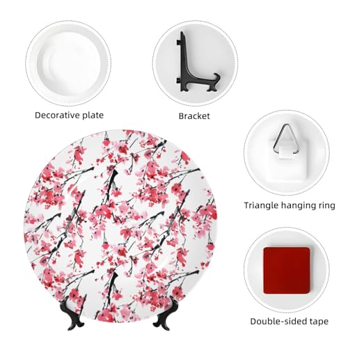 Plato decorativo de porcelana 10in miniatura 4